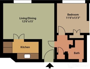 KOP One Bedroom Floor Plan